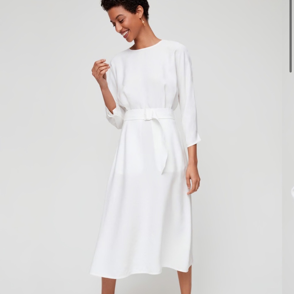 ARITZIA wilfred TAVIN belted linen dress